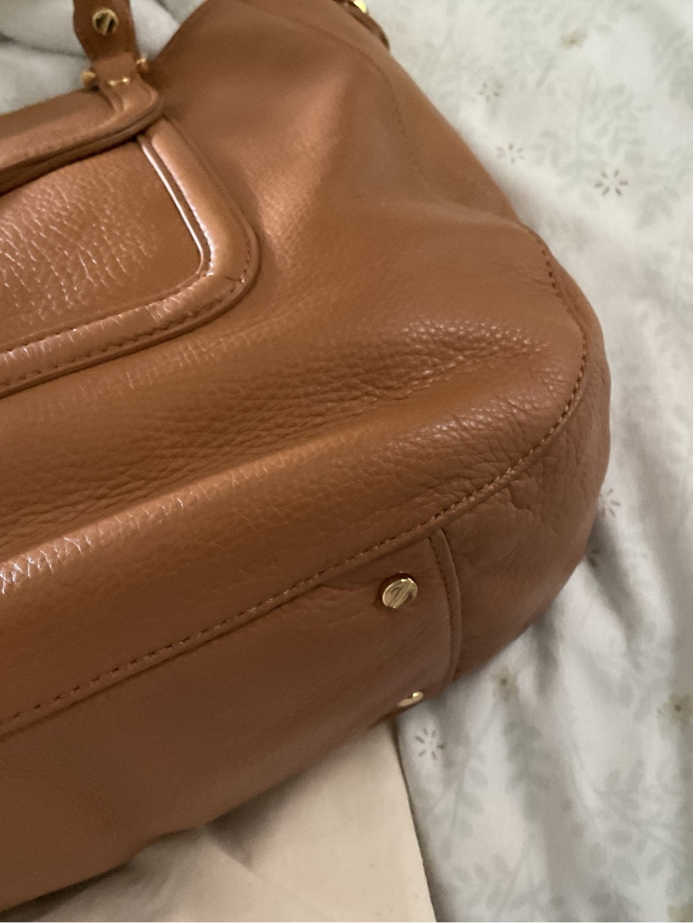 Tory Burch Camel Leather Tote - Picture 7 of 8